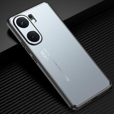 Custodia per telefono in metallo smerigliato per vivo iQOO Neo 9 Pro (blu)