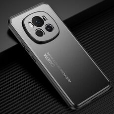 Custodia per telefono in metallo satinato per Honor Magic6 Pro (nera)