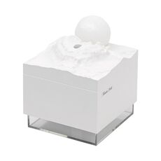 Mini umidificatore Moon Meteorite con luce notturna colorata (bianco)