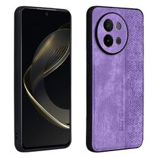 Custodia per telefono con sensazione di pelle in rilievo AZNS 3D per vivo S18e (viola)