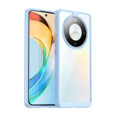 Per Honor X50 Pro Custodia per telefono ibrida in TPU acrilico serie colorata (blu)