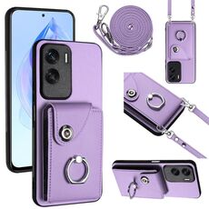 Per Honor X50i / 90 Lite Custodia per cellulare con porta carte per organo con cordino lungo (viola)