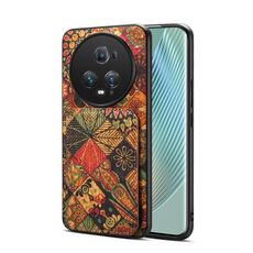 Custodia per telefono con doppio slot per scheda Honor Magic5 Pro (giallo autunno)