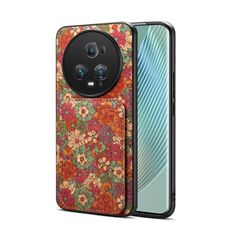 Custodia per telefono con doppio slot per scheda Honor Magic5 Pro (rosso estate)