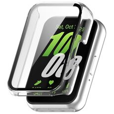 Per Samsung Galaxy Fit 3 SM-R390 PC + Custodia protettiva per orologio integrata con pellicola in vetro temperato (trasparente)