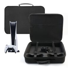 Custodia da trasporto per borsa di stoccaggio EVA per console di gioco PS5 Slim (1959 nera)