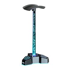 Supporto per cuffie illuminato RGB con luce ambientale Porta di espansione USB Staffa per display per cuffie, Stile: Senza porta da 3,5 mm
