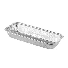 Armadietto per sterilizzazione da cucina Organizer per posate Vassoio di drenaggio in acciaio inossidabile per uso domestico, modello: cestino per bacchette perforato