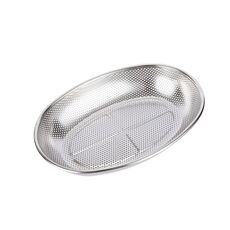 Armadietto per sterilizzazione da cucina Organizer per posate Vassoio di drenaggio in acciaio inossidabile per uso domestico, modello: cestino ovale perforato