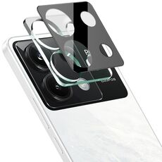 Per Xiaomi Poco X6 5G imak Pellicola per lenti in vetro integrata ad alta definizione Versione nera