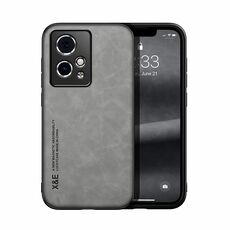 Custodia per telefono posteriore in pelle magnetica per Honor 90 GT Skin Feel (grigio chiaro)