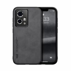 Custodia per telefono posteriore in pelle magnetica per Honor 90 GT Skin Feel (grigio scuro)