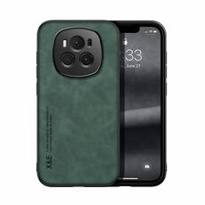 Custodia per telefono posteriore in pelle magnetica Skin Feel per Honor Magic6 (verde)
