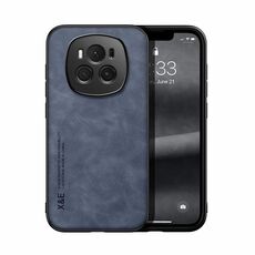 Custodia per telefono posteriore in pelle magnetica Skin Feel per Honor Magic6 (blu)
