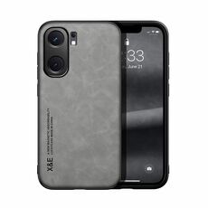 Per vivo iQOO Neo9 Custodia per cellulare con retro in pelle magnetica Skin Feel (grigio chiaro)