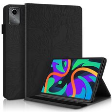 Custodia per tablet in pelle con vibrazione orizzontale serie Life Tree per Lenovo Tab M11 / Xiaoxin Pad 11 2024 (nero)