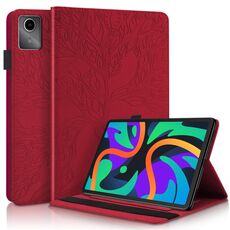 Custodia per tablet in pelle con vibrazione orizzontale serie Life Tree per Lenovo Tab M11 / Xiaoxin Pad 11 2024 (Rosso)