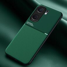 Per vivo iQOO Neo9 Classic Tilt Strip Grain Magnetico Antiurto PC + Custodia per telefono in TPU (Verde)