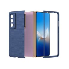 Custodia per telefono antiurto con vernice diamantata texture smerigliata per PC Honor Magic Vs2 (blu scuro)