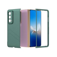 Custodia per telefono antiurto con vernice diamantata texture smerigliata per PC Honor Magic Vs2 (verde scuro)