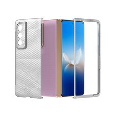 Custodia per telefono antiurto con vernice diamantata per PC per Honor Magic Vs2 (Argento)