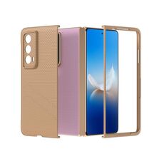 Custodia per telefono antiurto con vernice diamantata texture smerigliata per PC Honor Magic Vs2 (marrone)