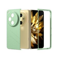 Per OPPO Find N3 PC Custodia per telefono antiurto con vernice diamantata con texture smerigliata (verde chiaro)