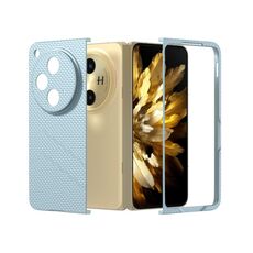 Per OPPO Find N3 Custodia per telefono antiurto con vernice diamantata per PC con texture smerigliata (blu ghiaccio)