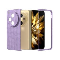 Per OPPO Find N3 PC Custodia per telefono antiurto con vernice diamantata con texture smerigliata (viola)