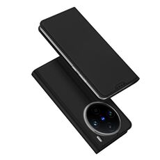 Per vivo X100 Pro DUX DUCIS Skin Pro Series Custodia in pelle con vibrazione (nera)