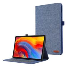 Custodia per tablet in pelle e tessuto per Lenovo Tab M11 / Xiaoxin Pad 11 2024 (blu)