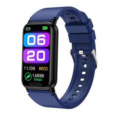 Smart Watch con schermo a colori TK72 da 1,47 pollici, supporto per frequenza cardiaca/pressione sanguigna/ossigeno nel sangue/monitoraggio dello zucchero nel sangue (blu)