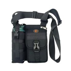 Zaino da viaggio per esterni con tracolla monospalla impermeabile resistente all'usura (nero)