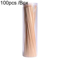100 pz/scatola 3mm x 30cm Rattan Aromaterapia Bastone Floreale Acqua Diffusore Hotel Deodorante Diffusore Bastone (Colore Del Legno)
