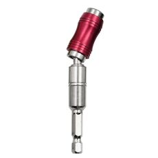 Punta esagonale per giunto autobloccante a sgancio rapido, asta di prolunga per trapano elettrico, punte di conversione rapida (argento + rosso)