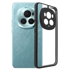 Per Honor Magic 6 / Magic 6 Pro TPU satinato + custodia per telefono PC trasparente (nera)
