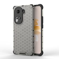 Per OPPO Reno11 Custodia per telefono antiurto a nido d'ape globale (nera)