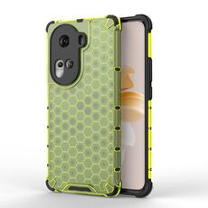 Per OPPO Reno11 Custodia per telefono antiurto a nido d'ape globale (verde)
