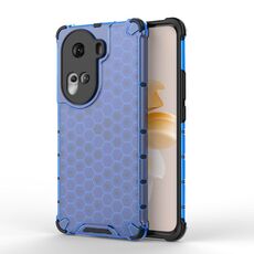 Per OPPO Reno11 Custodia per telefono antiurto a nido d'ape globale (blu)