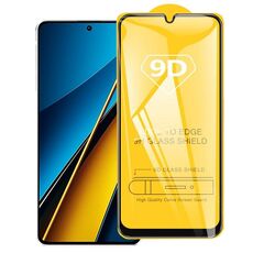 Per Xiaomi Poco X6 Neo 9D Pellicola in vetro temperato per schermo completamente colla