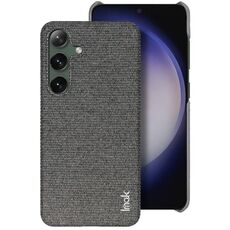 Per Samsung Galaxy S24+ 5G serie imak Ruiyi Texture in tessuto PU + custodia per PC (grigio scuro)