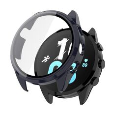 Per Garmin Forerunner 165 PC + custodia protettiva per orologio integrata con pellicola temperata (blu)