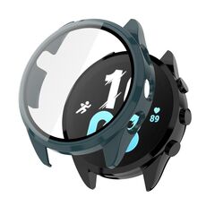 Per Garmin Forerunner 165 PC + custodia protettiva per orologio integrata con pellicola temperata (verde)