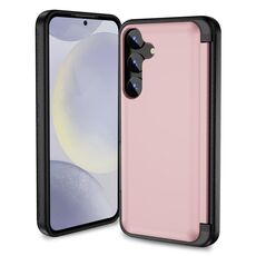 Custodia per telefono con supporto a vibrazione 3 in 1 per Samsung Galaxy S23 5G (rosa)