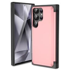 Custodia per telefono con supporto a vibrazione 3 in 1 per Samsung Galaxy S24 Ultra 5G (rosa)