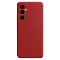 Per Samsung Galaxy S24 5G Custodia per telefono in silicone liquido imitazione (rosso scuro)