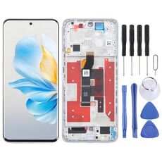 Per Honor 100 Schermo LCD originale digitalizzatore assemblaggio completo con cornice (argento)