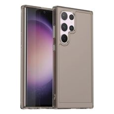 Custodia per telefono TPU serie Candy per Samsung Galaxy S24 Ultra 5G (grigio trasparente)