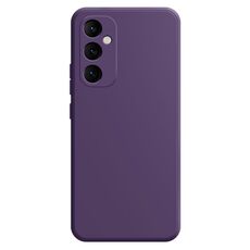 Per Samsung Galaxy S24+ 5G Custodia per telefono in silicone liquido imitazione (viola scuro)