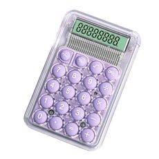Piccola calcolatrice silenziosa e semplice, mini strumento per l'esame dell'ufficio degli studenti del dormitorio delle caramelle (viola)